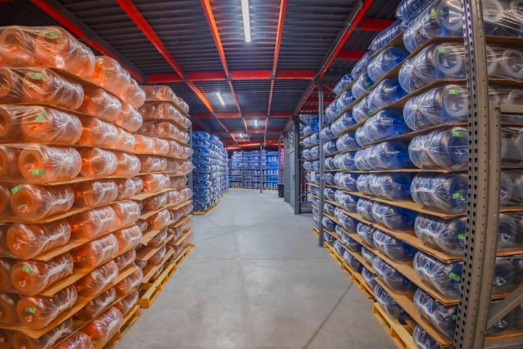 Envases plásticos para distribución por mayoreo en bodega